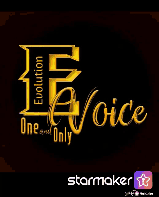 a logo that says evolution one and only on a black background