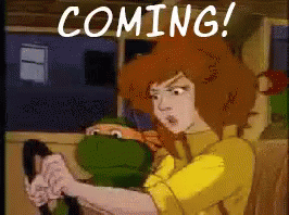 April O' Neil Is Coming - Coming GIF - Coming April O Neil Teenage Mutant Ninja Turtles GIFs