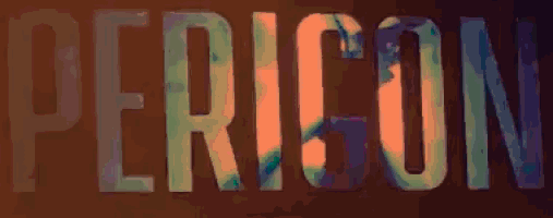 the word perigon is displayed in blue letters on a dark background