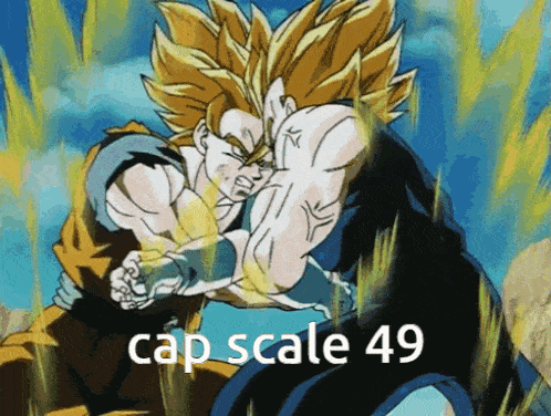 a cartoon of a man fighting another man with caption cap scale 49