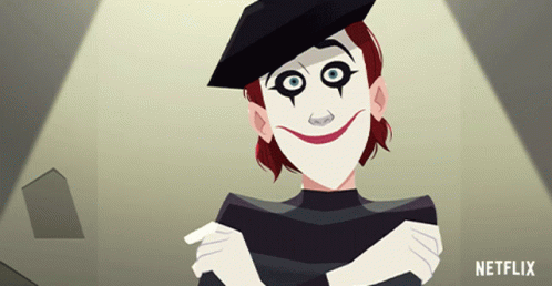 Smiling Mime Bomb GIF - Smiling Mime Bomb Carmen Sandiego GIFs