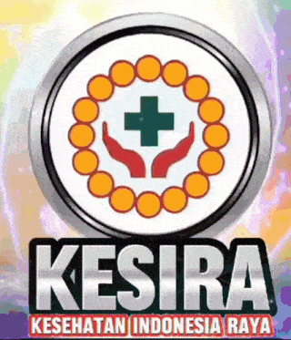 a logo for kesira kesehatan indonesia raya with a cross in the middle