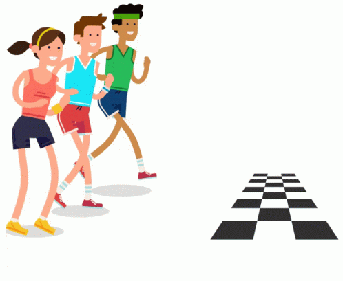 Race Running GIF - Race Running Finish Line GIFs