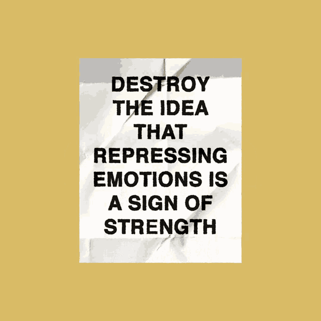 Destroy The Idea That Repressing Emotions Is A Sign Of Strength Shredder GIF