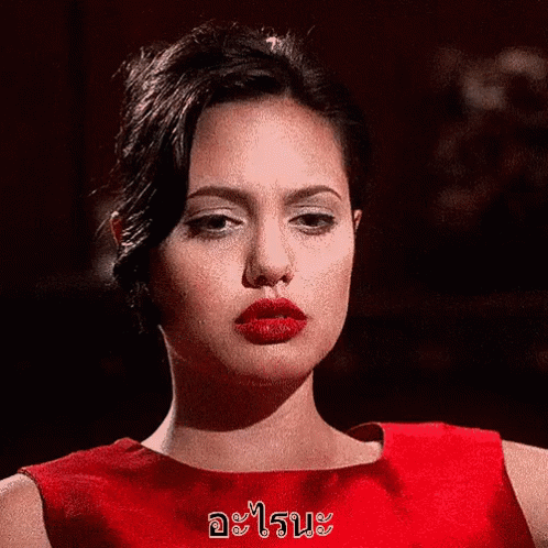 ปากแดง ทาลิป โจลี่ GIF - Red Lips Lipstick Angelina Jolie GIFs
