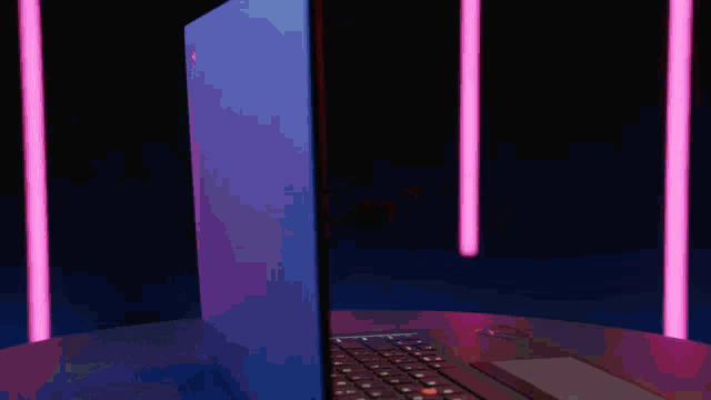 a laptop is open to a screen that says ' microsoft ' on it