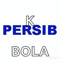 the logo for persib k3 bola is a blue and white shield with waves and a castle on it .