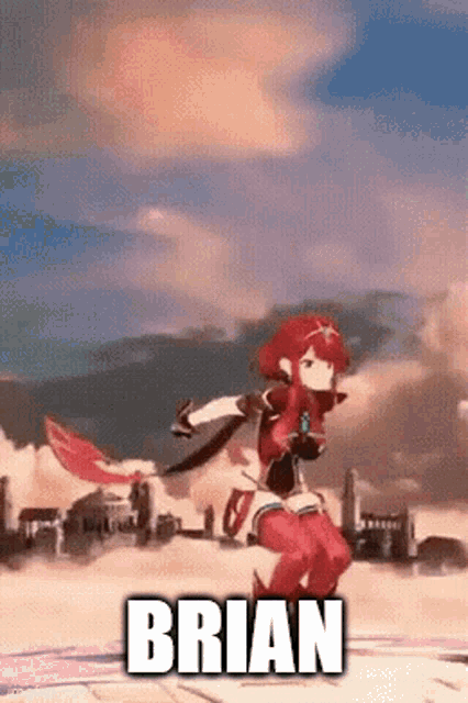 a video game character named brian is dancing