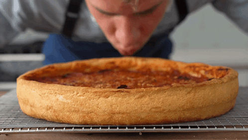 Kissing The Pizza Brian Lagerstrom GIF - Kissing The Pizza Brian Lagerstrom Kissing The Food GIFs