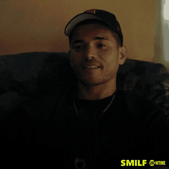 a man in a baseball cap is smiling in a showtime advertisement