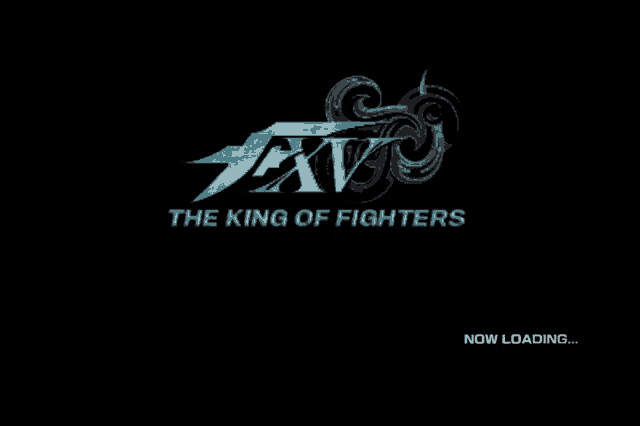 a loading screen for the king of fighters video game