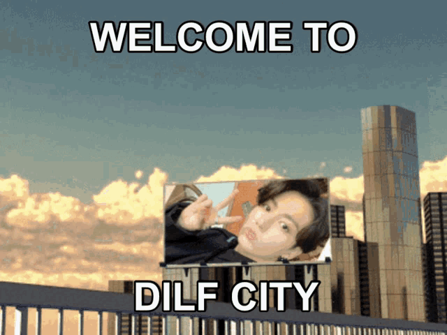 Dilf City Billboard GIF - Dilf City Billboard Jungkook GIFs