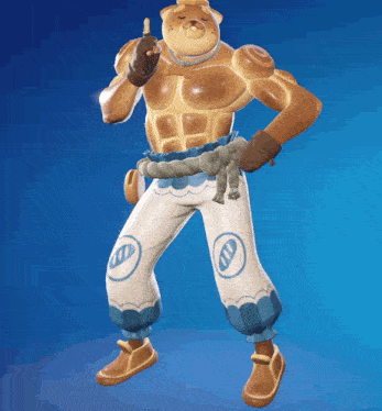 a cartoon character that looks like a bread loaf is giving a thumbs up