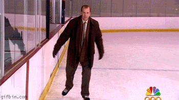 Just Leisurely Enjoying Your Weekend And Then Sunday Night Comes Along. Mondays Coming Choo Choo! GIF - The Office Michael Scott Hockey GIFs