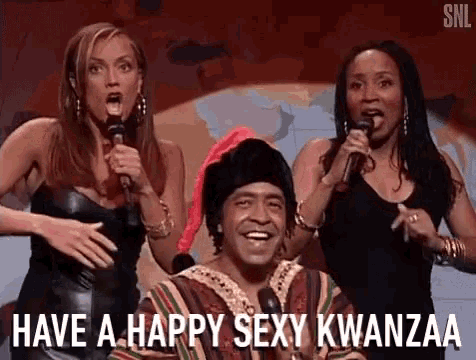 Have A Happy Sexy Kwanzaa Singing GIF - Have A Happy Sexy Kwanzaa Singing Dancing GIFs