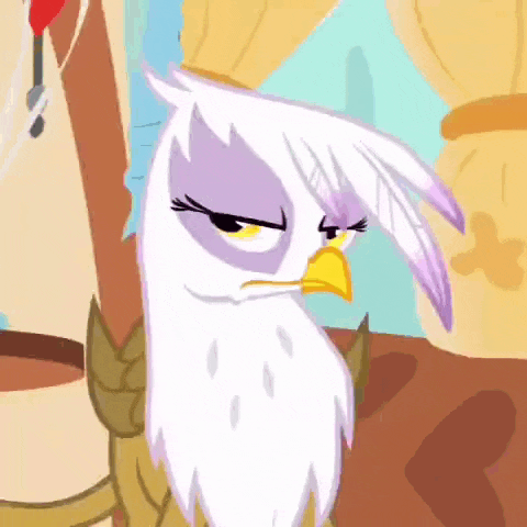 a cartoon bird with a yellow beak and a purple head