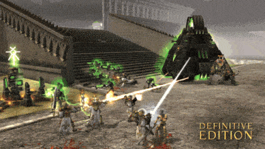 a video game with the words definitive edition on it
