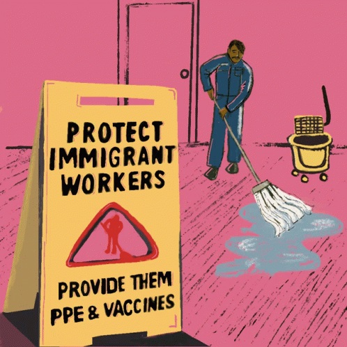 Protect Immigrant Workers Provide Them Ppe GIF