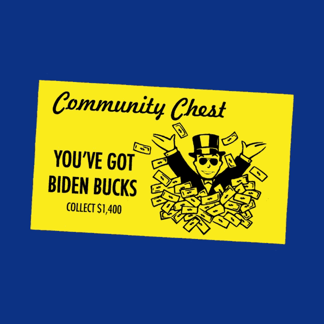 Community Chest Youve Got Biden Bucks GIF - Community Chest Youve Got Biden Bucks Monopoly GIFs