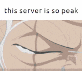 a picture of a man with white hair and glasses with the caption this server is so peak
