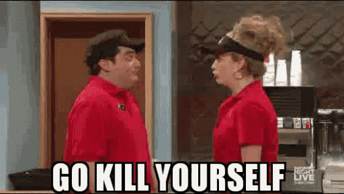 Snl Gokillyourself GIF - Snl Gokillyourself Cecily Strong GIFs