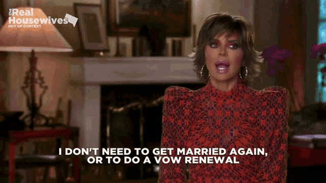 a woman says i don 't need to get married again