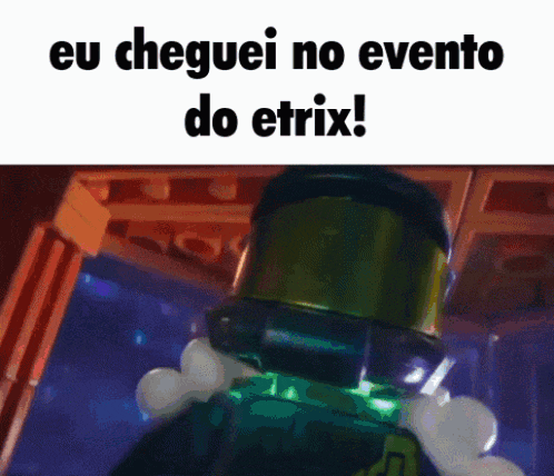 a green bottle with the words eu cheguei no evento do etix