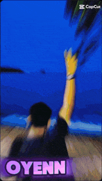 a blurry picture of a person with the name oyenn on the bottom right