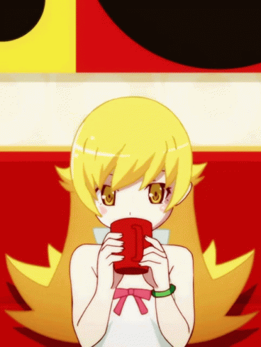 Drinking Yellow Hair GIF - Drinking Yellow Hair Anime GIFs