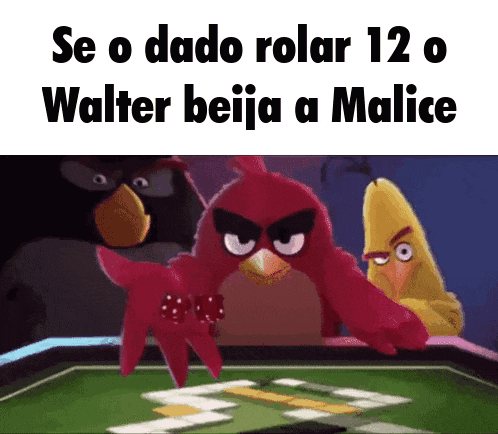a cartoon of angry birds playing a game