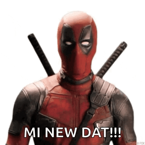 deadpool is wearing a samurai suit and holding two swords in his hands .