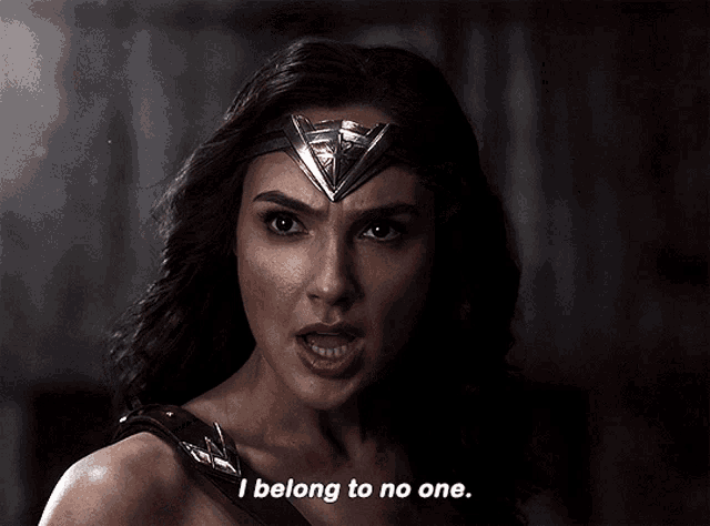 Justice League Wonder Woman GIF - Justice League Wonder Woman I Belong To No One GIFs