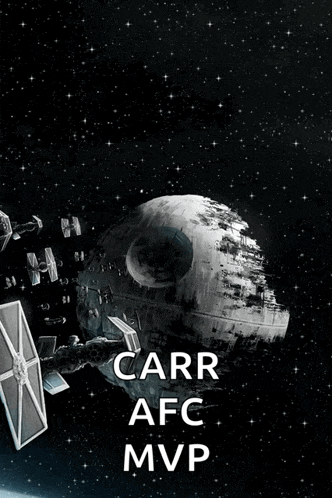 a star wars poster that says carr afc mvp on it