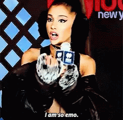 Ariana Grande I Am So Emo GIF - Ariana Grande I Am So Emo Talking GIFs