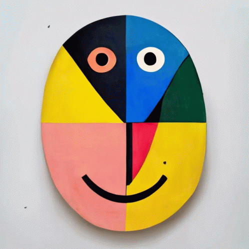Happy Emoji Picasso Style GIF - Happy Emoji Picasso Style GIFs