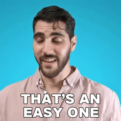 Thats An Easy One Rudy Ayoub GIF - Thats An Easy One Rudy Ayoub Thats Pretty Easy GIFs