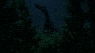 the word goodnight is on a dark background with trees