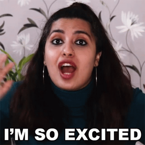 Im So Excited Sukanya GIF - Im So Excited Sukanya Buzzfeed India GIFs