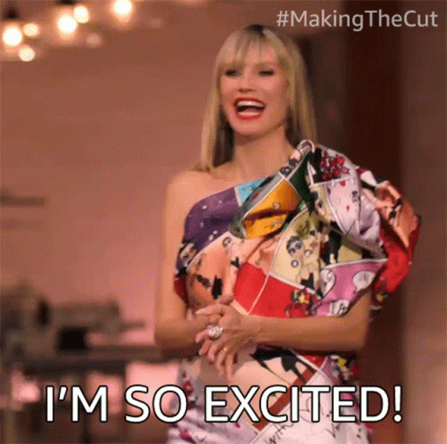 Im So Excited Heidi Klum GIF - Im So Excited Heidi Klum Making The Cut GIFs