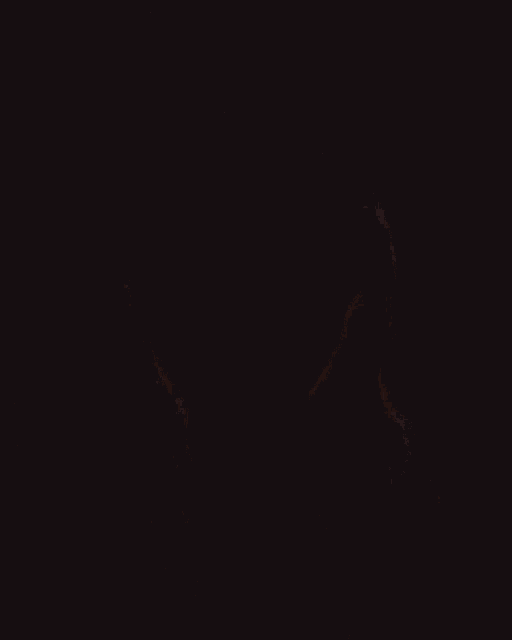 a close up of a woman 's face with a blurred background .