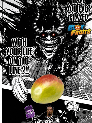 a black and white drawing of a clown with the words " with your life on the line "