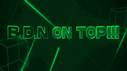 a green sign that says b.d.n on top !!!