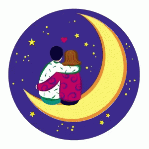 Moon Good Night GIF - Moon Good Night I Love You GIFs