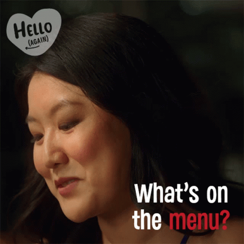 Whats On The Menu Avery GIF - Whats On The Menu Avery Hello Again GIFs