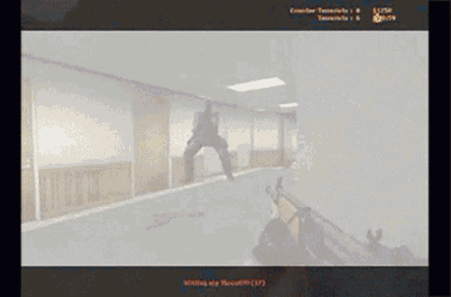 a screenshot of a video game that says standing up