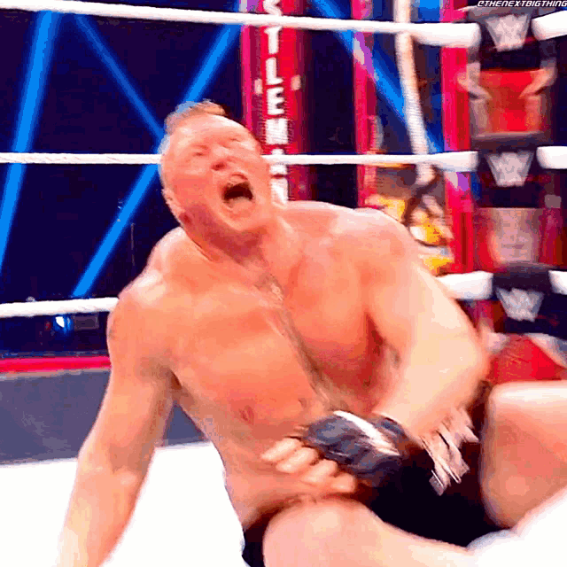 Brock Lesnar Screaming GIF - Brock Lesnar Screaming Screams GIFs