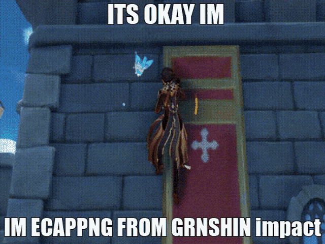 Genshin Impact Escaping GIF - Genshin Impact Escaping Zhongli GIFs