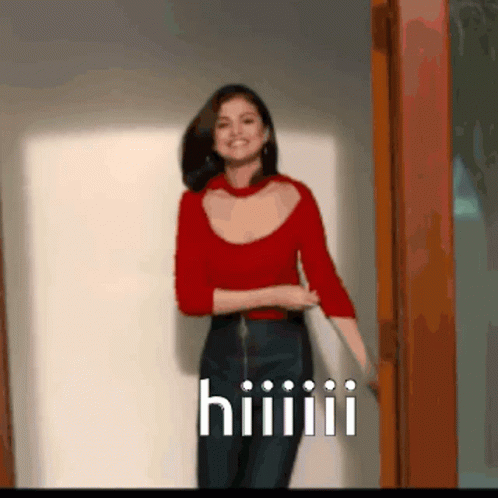 Hi Hello GIF - Hi Hello Selena Gomez GIFs