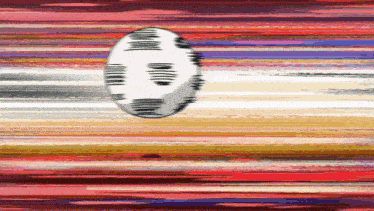 a cartoon drawing of a soccer ball flying through the air