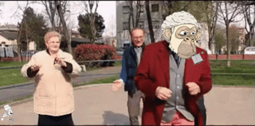 Earc Elderly Ape GIF - Earc Elderly Ape Elderly Ape Retirement Club GIFs